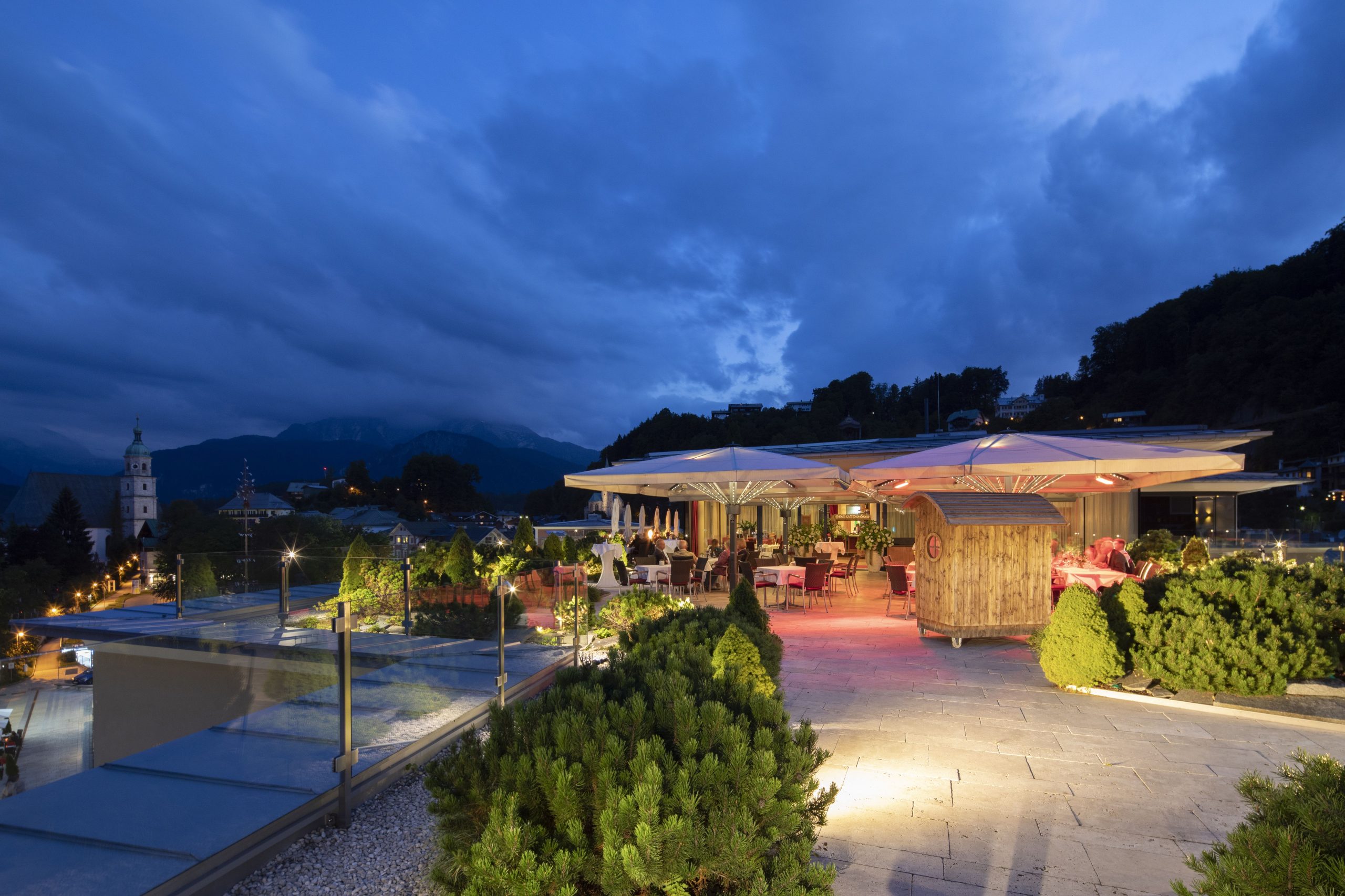 Abendpanorama © Hotel Edelweiss Berchtesgaden