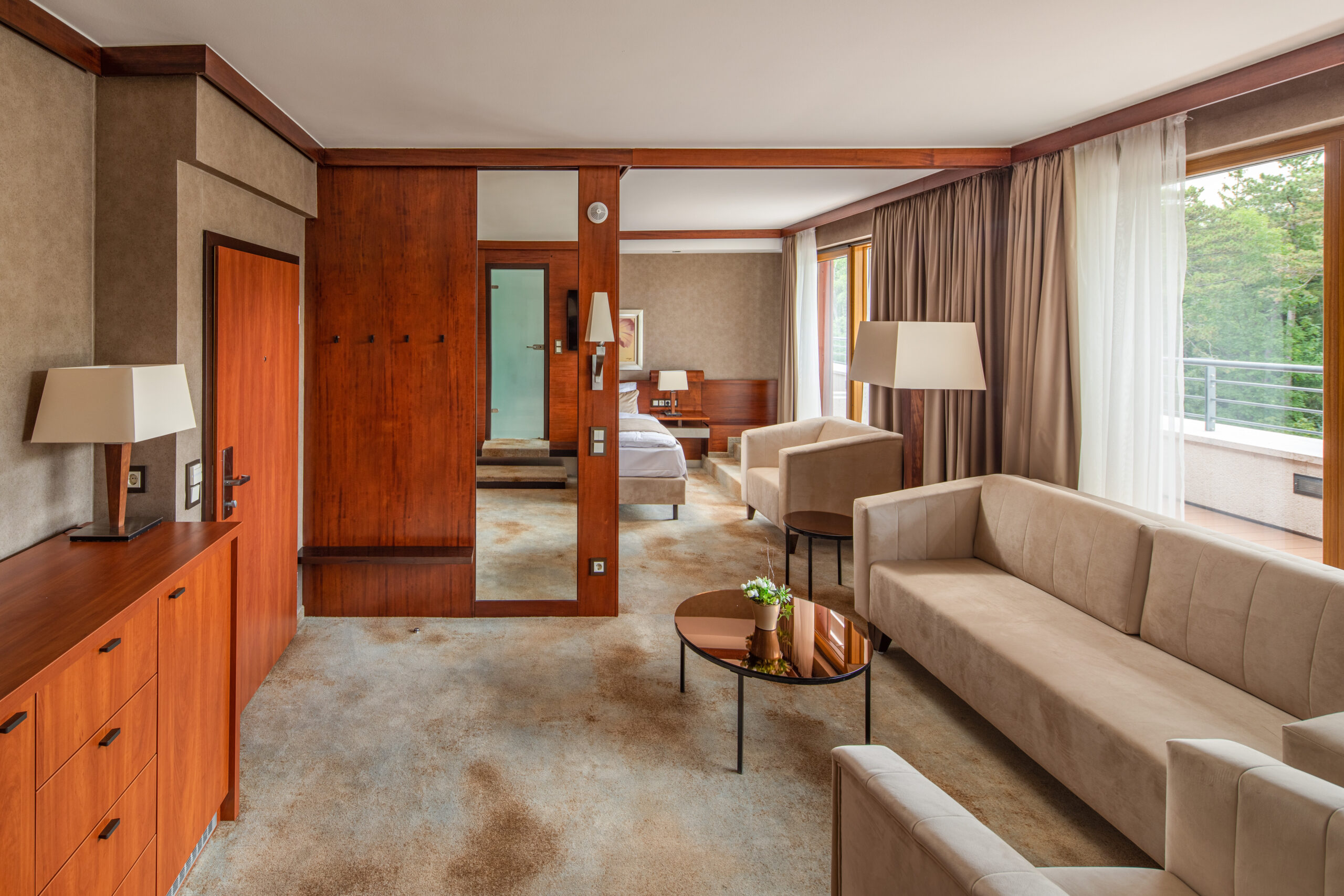 Wohnzimmer Top Floor Grand Suite im Fagus Hotel © Adventor Hotels
