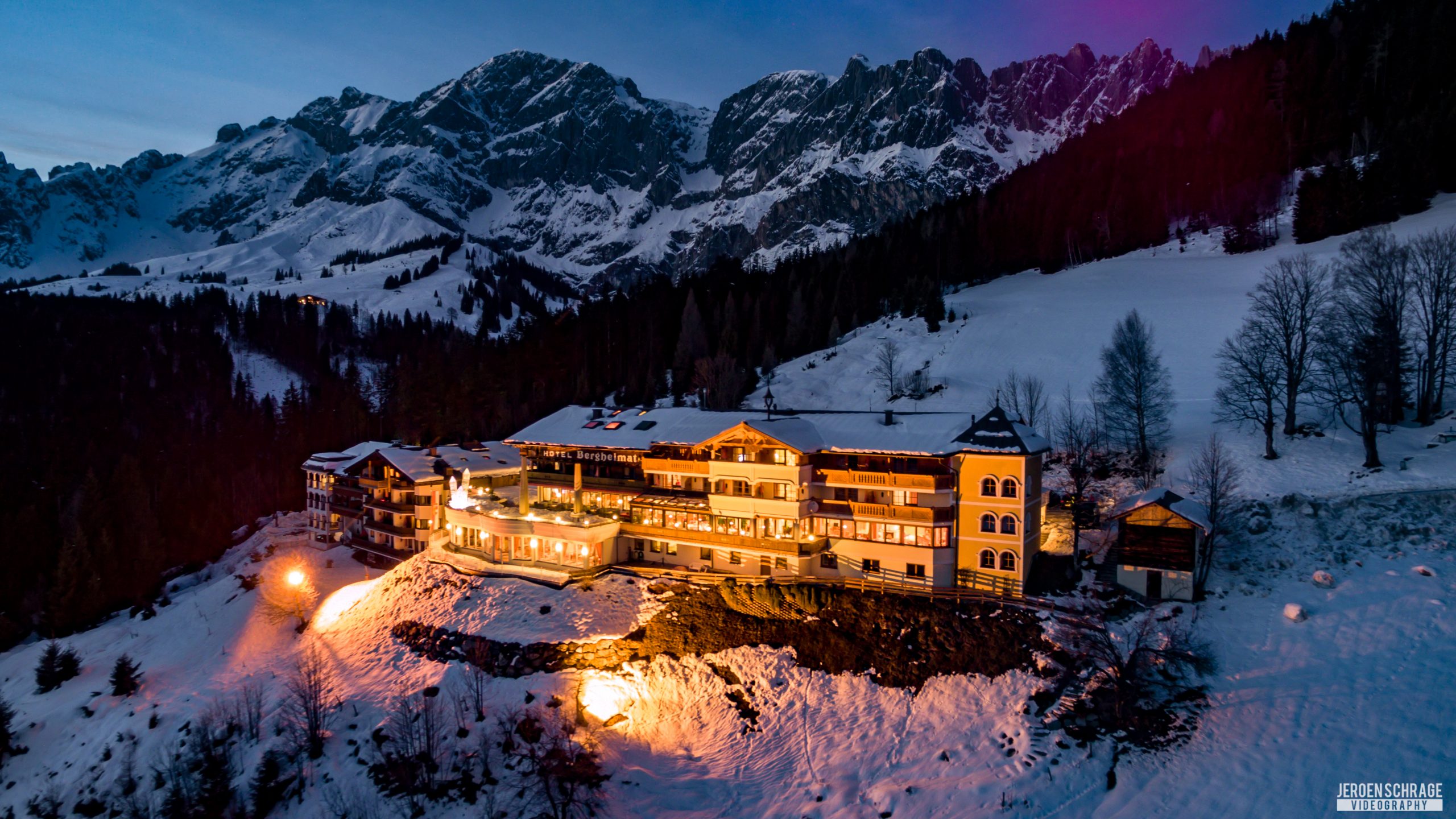 Winterpanorama Hotel Bergheimat © Jeroen Schrage