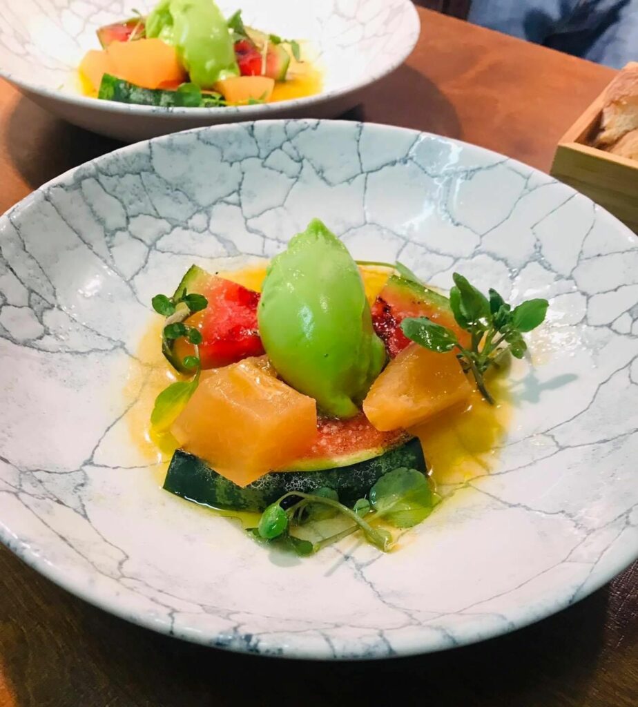 Melone-Gurke-Verjus im Mo's im Kaiser's Hof