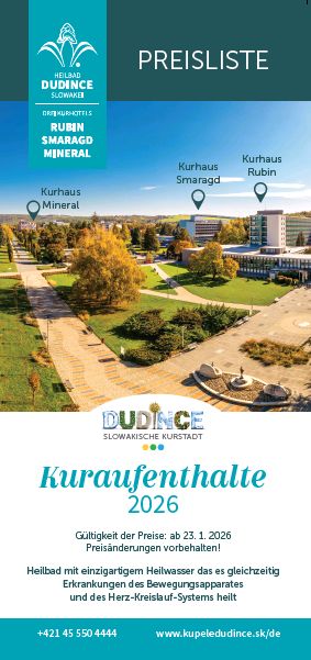 Heilbad / Kupele Dudince in der Slowakei, Preise 2026-1
