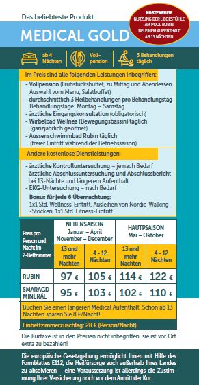 Heilbad / Kupele Dudince in der Slowakei, Preise 2026-3