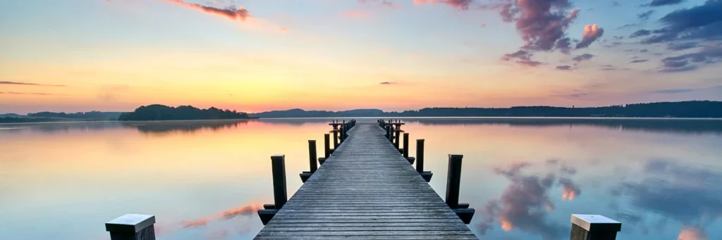 Seehotel Rust, Sonnenuntergang Steg, FC Seehotel Rust