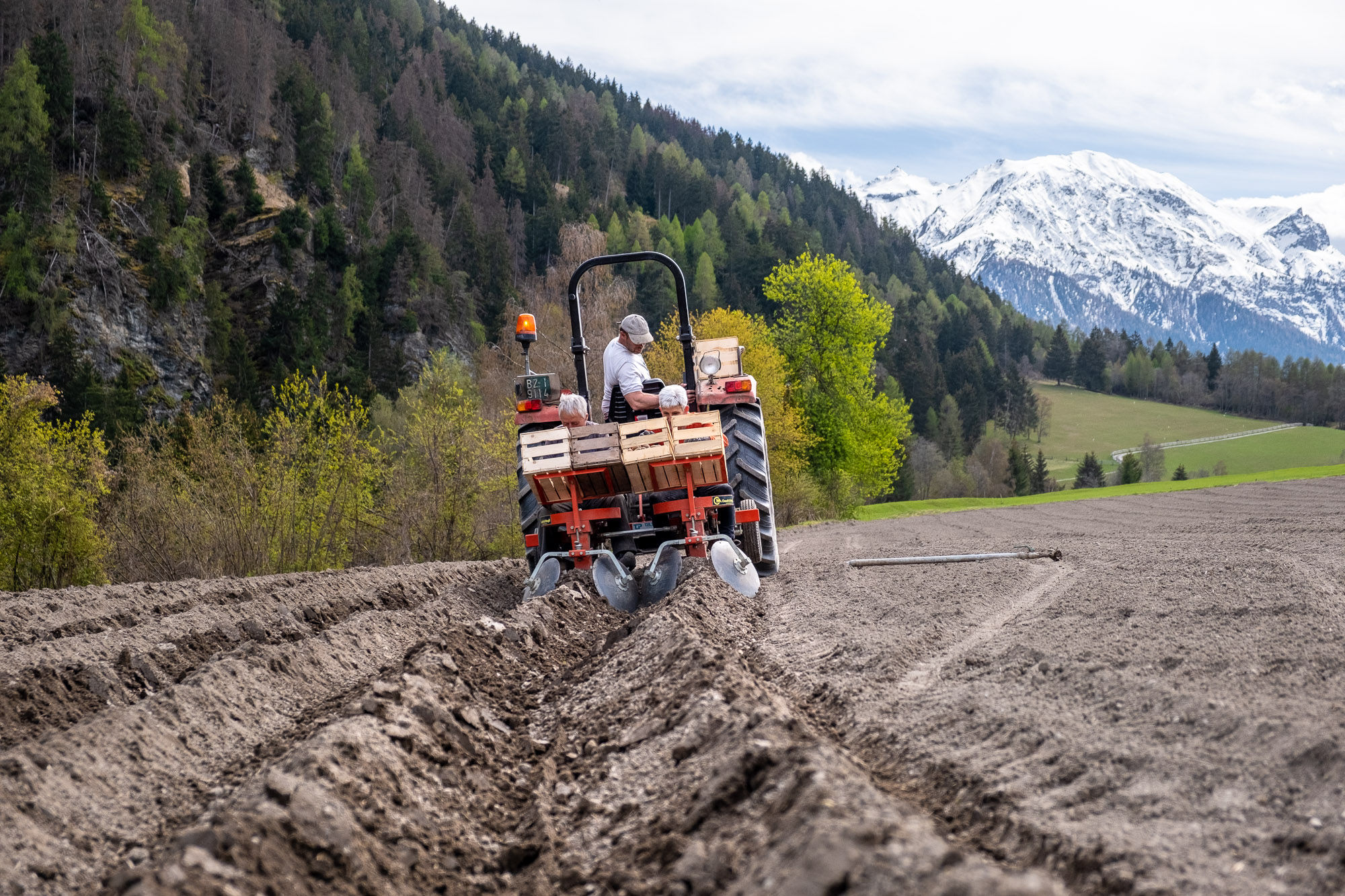 Tuberis, Traktor am Feld, Landwirtschaft, FC Tuberis